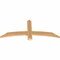 Ekena Millwork Bellingham Timber Gable Bracket, Western Red Cedar, 48"W x 20"H x 1 1/2"D x 3 1/2"F, 10/12 Pitch GBW048X20X0204BEL00SWR - alternate 2